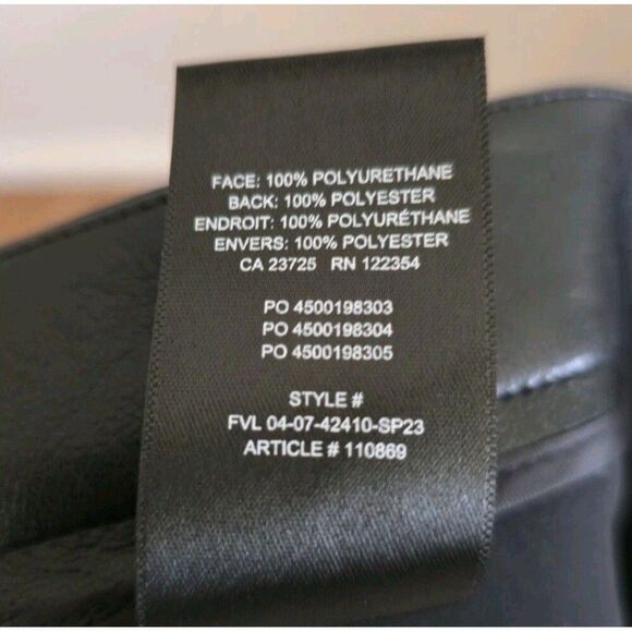 Aritzia Wilfred Manor Vegan Leather Pencil Skirt in Black Est Size 10 Mid Length - Picture 8 of 9